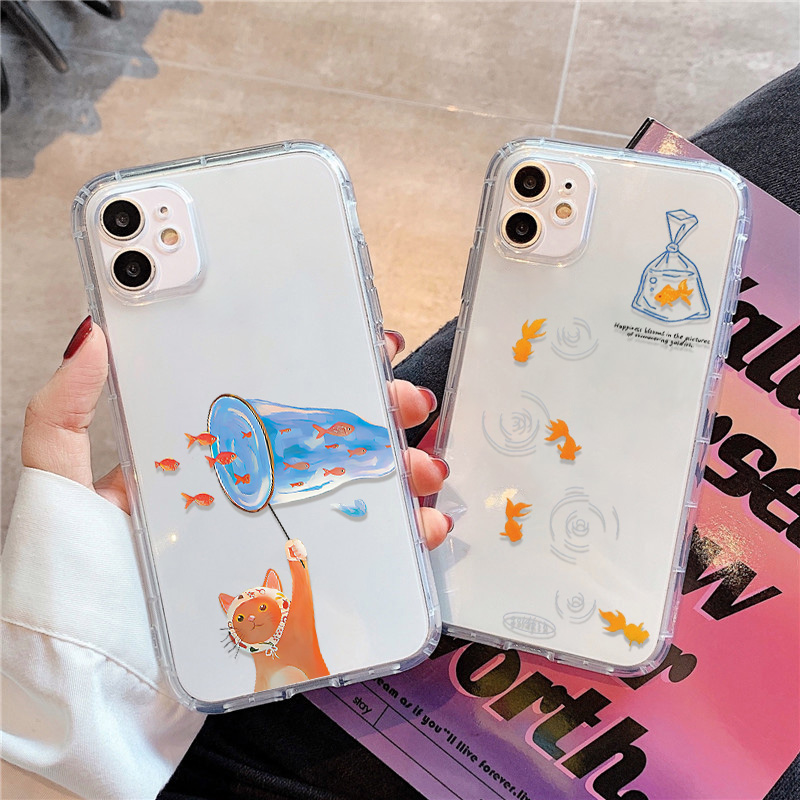 Phone Case Clear - Lovely Fishes Clear Phone Case For
