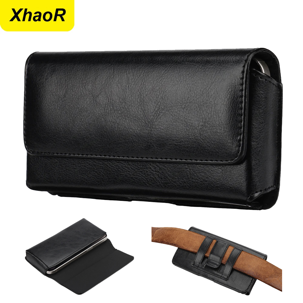 Phone Accessories For Men - Universal Leather Belt Clip Bag Case