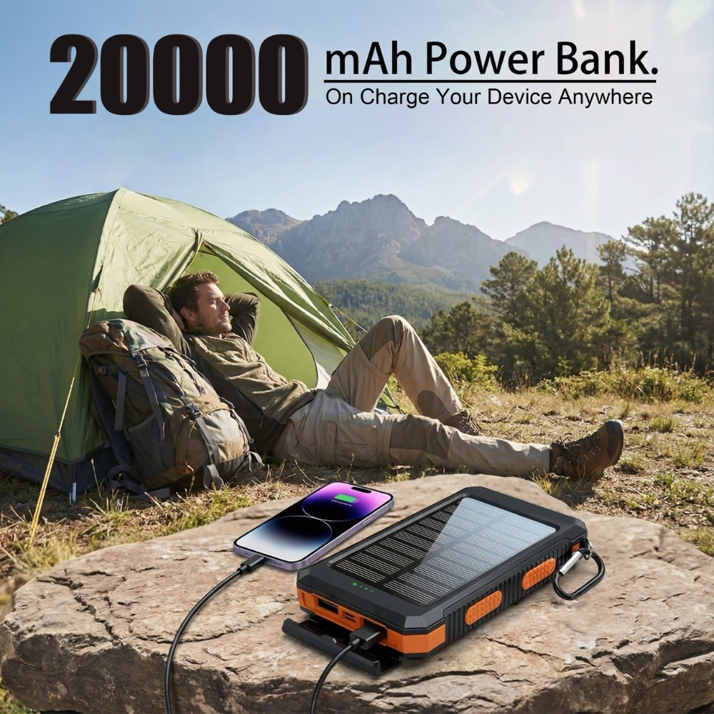 Solar Power Bank10000/20000MAH - Portable Charger 20000Mah review and price