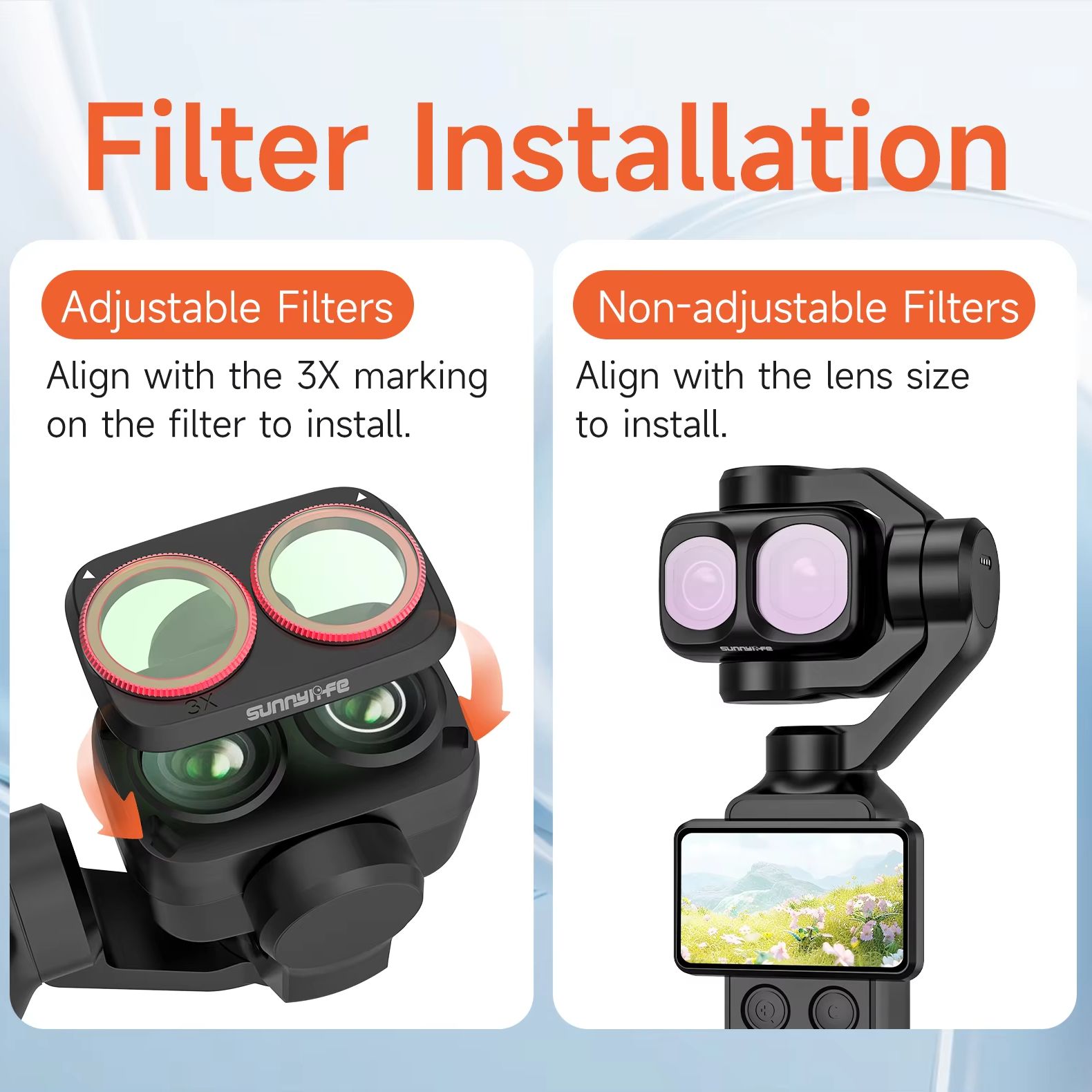 Lens Filter Kit for DJI Osmo P - Lens Camera Clip review and price