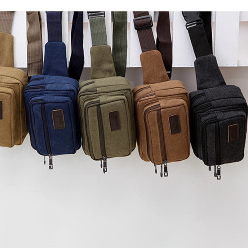 Canvas Waist Bag Outdoor Sport - Phone Accessories For Men review and price