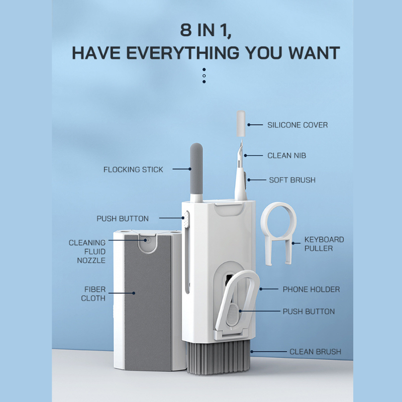 8 In 1 Cleaning Kit Keyboard C - Lens Camera Clip review and price