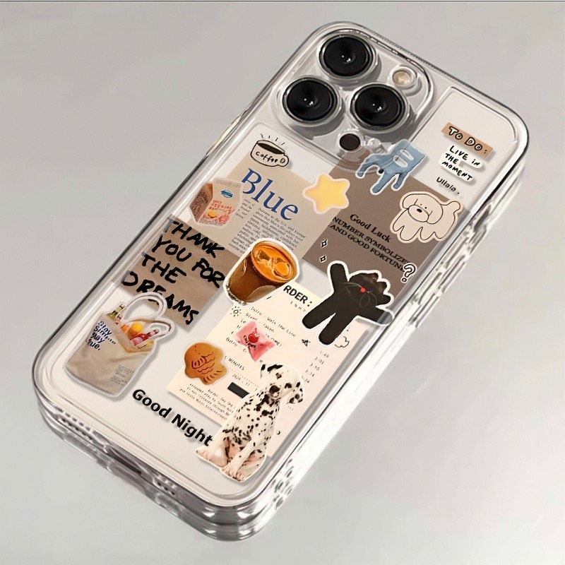 I Love Coffee Pattern Phone Ca - Phone Case Clear review and price
