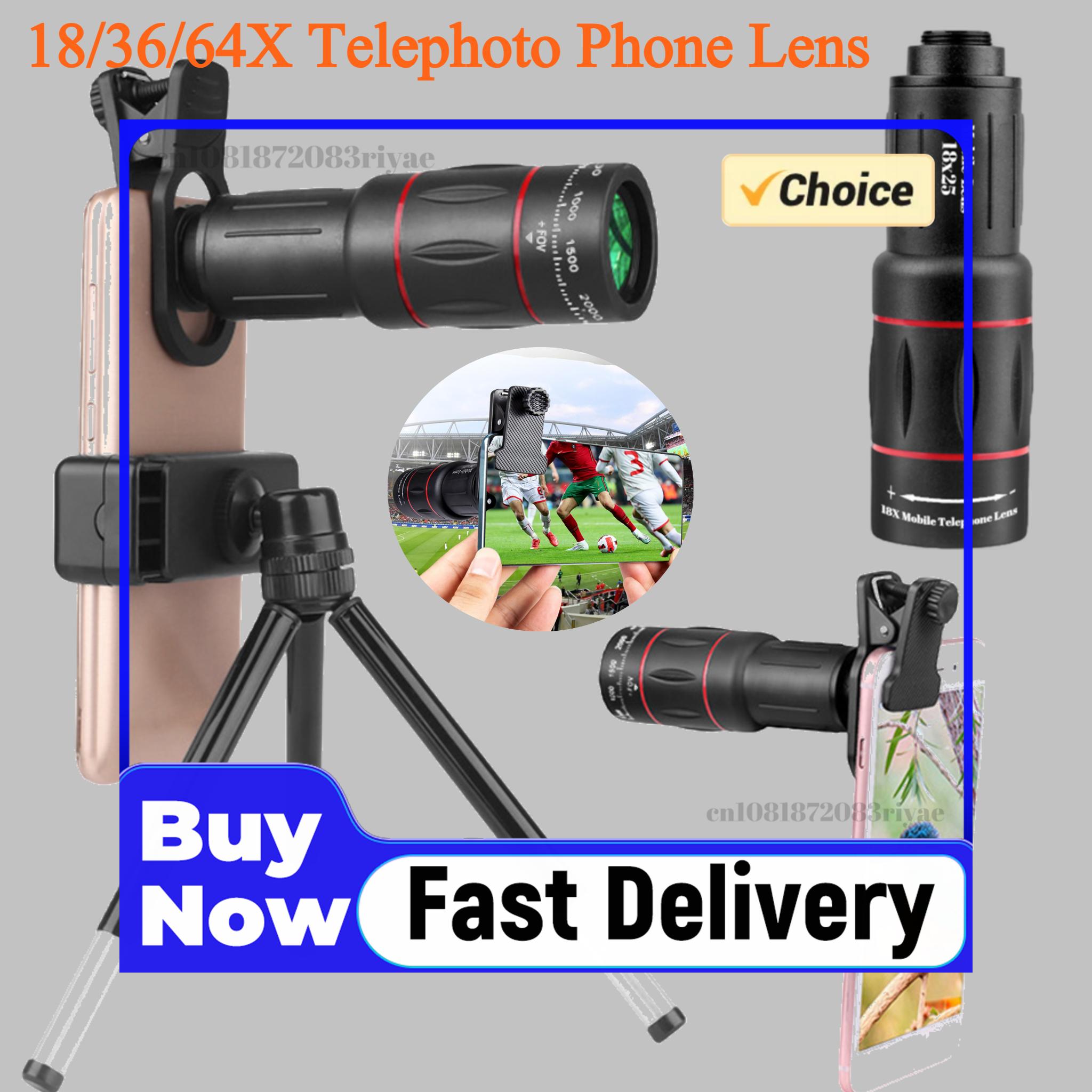 18/36/64X Telephoto Phone Lens - Lens Camera Clip review and price