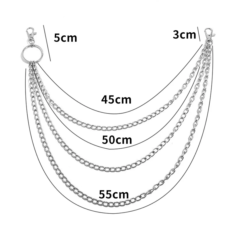 Layer Metal Belt Chain Punk Ho - Phone Accessories For Men review and price