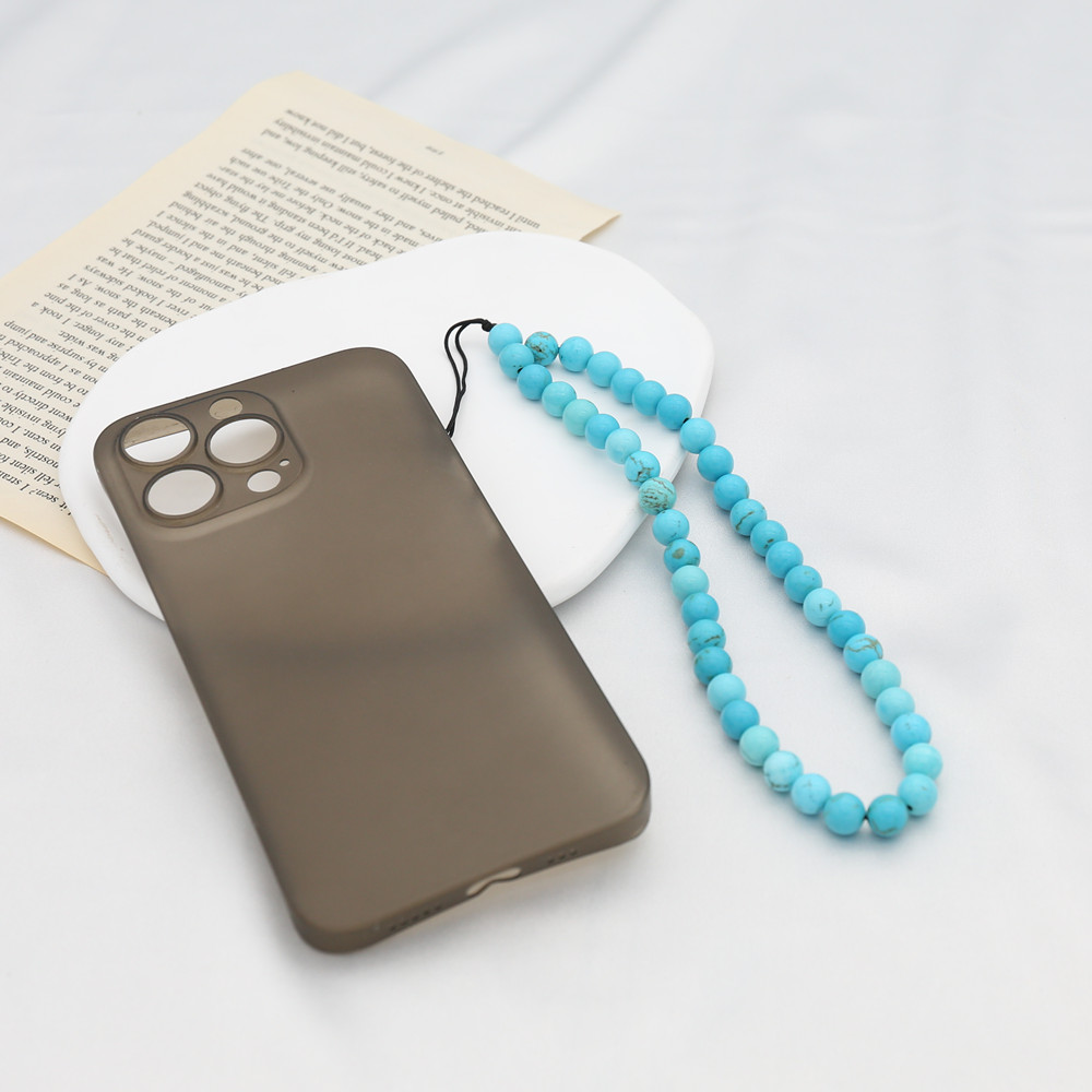 8MM Blue Turquoise Beaded Mobi - Phone Accessories For Men review and price