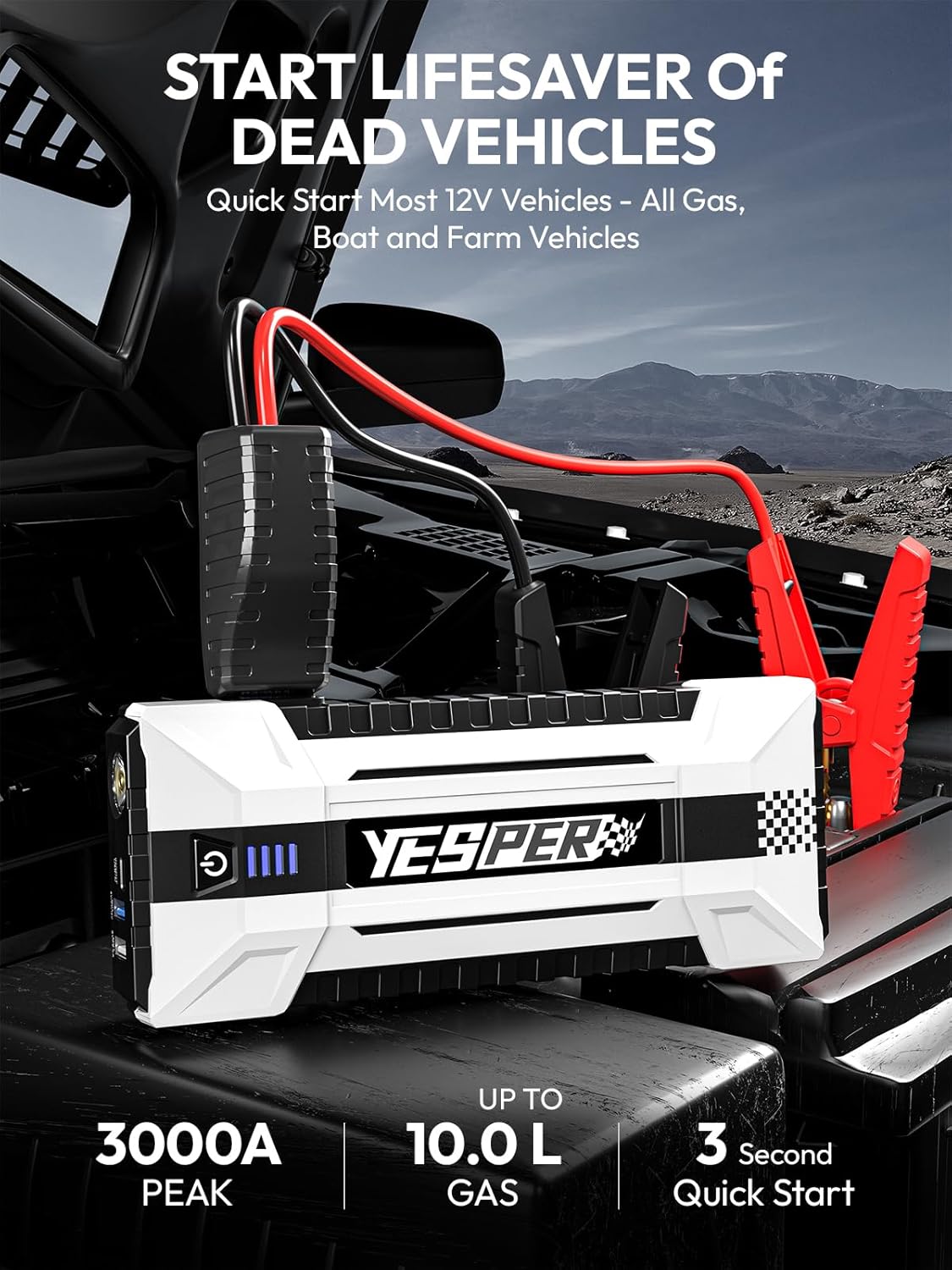 YEPSER YJS20 3000A Peak 12V Ca - Portable Charger 20000Mah review and price