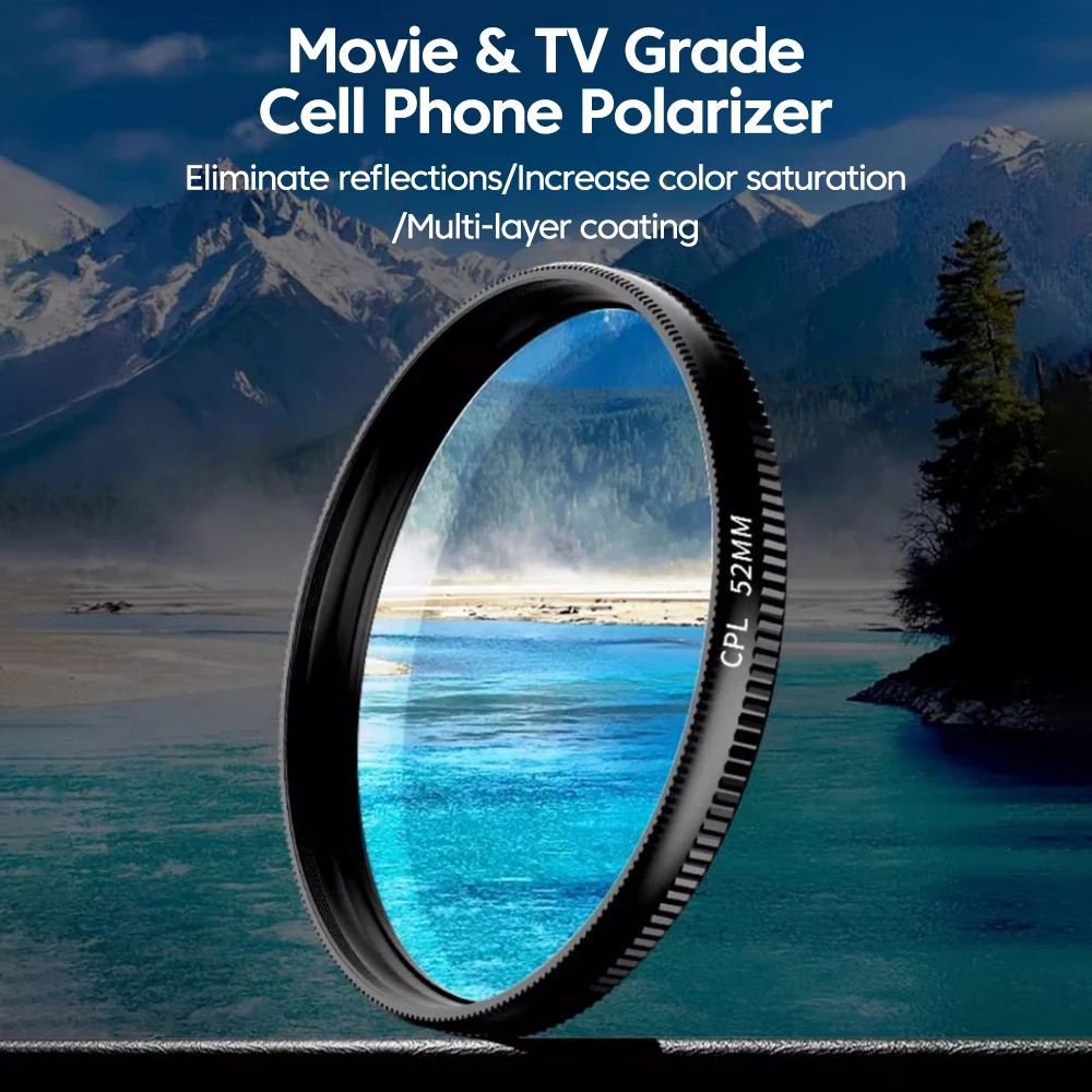 New 52mm CPL Mobile Phone Lens - Lens Camera Clip review and price