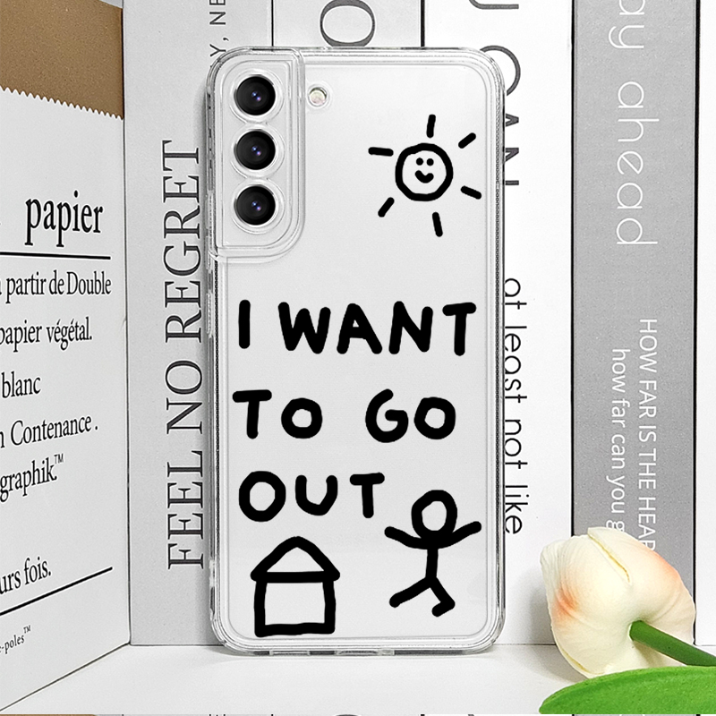 Korean Cute Simple I Want To G - Phone Case Clear review and price