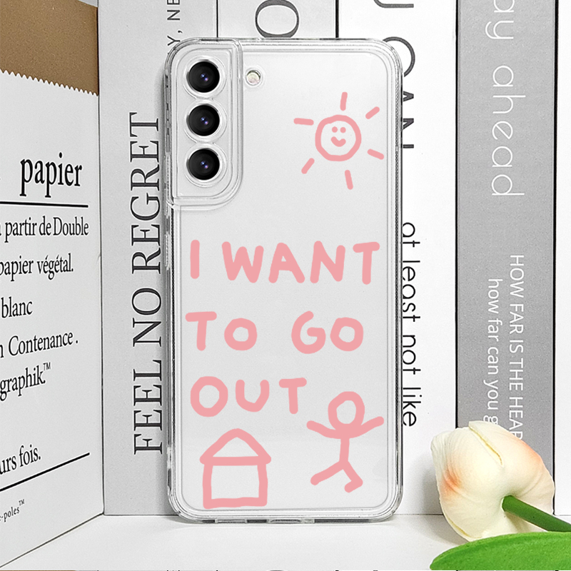 Korean Cute Simple I Want To G - Phone Case Clear review and price